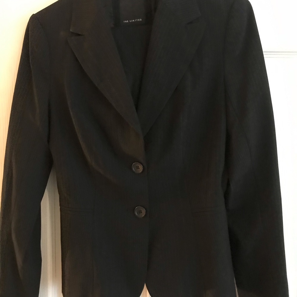 Black Limited Suit with Blazer and Skirt